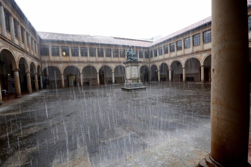 Tormenta de primavera en Asturias