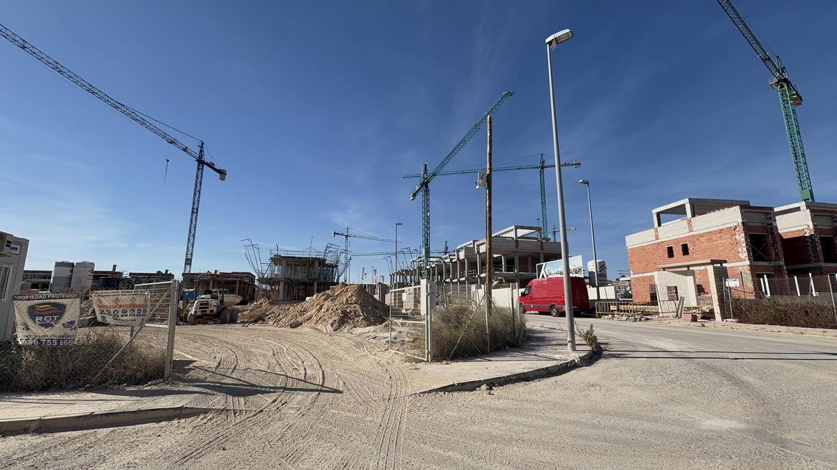 Sector en construcción en Lo Marabú de Rojales