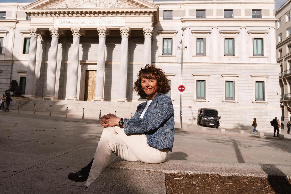 Ana Rivero, taquígrafa jubilada del congreso, en Madrid.