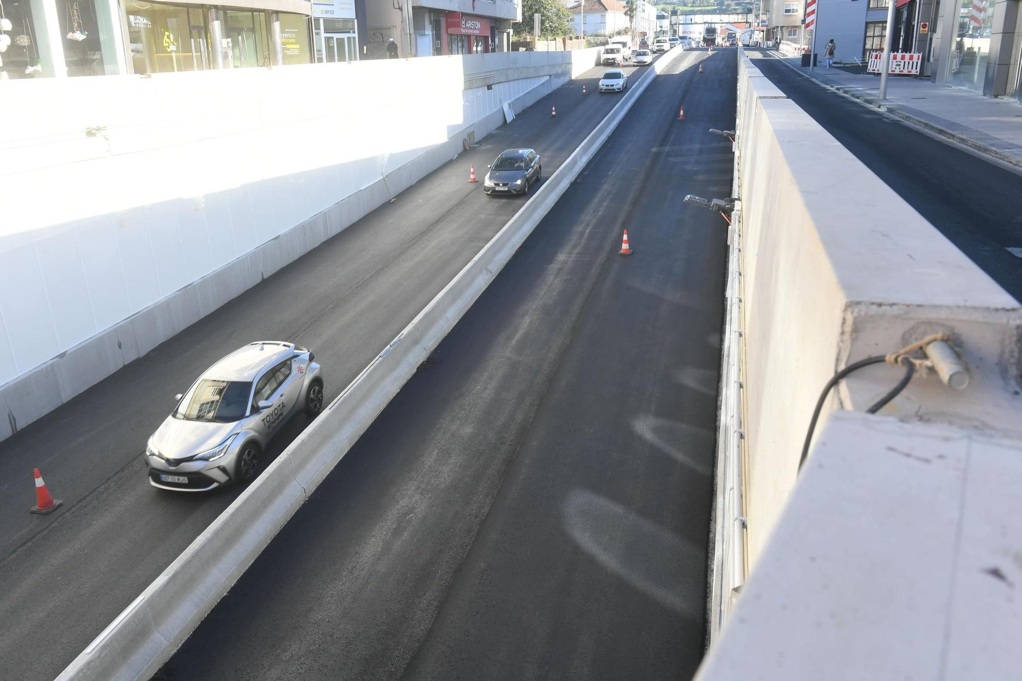 Abre el paso inferior de Sol y Mar de forma provisional solo en dirección A Coruña por obras