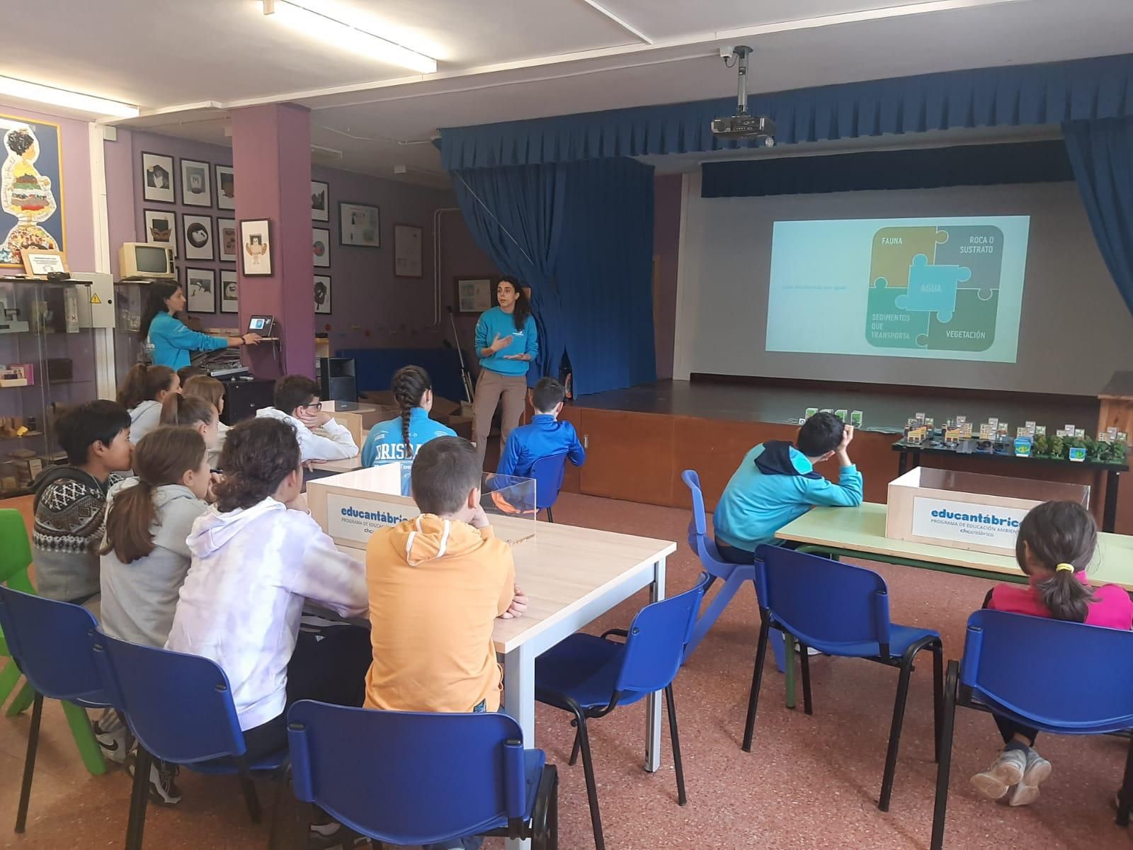 Los niños del colegio de Lieres, expertos en conservación de los ríos