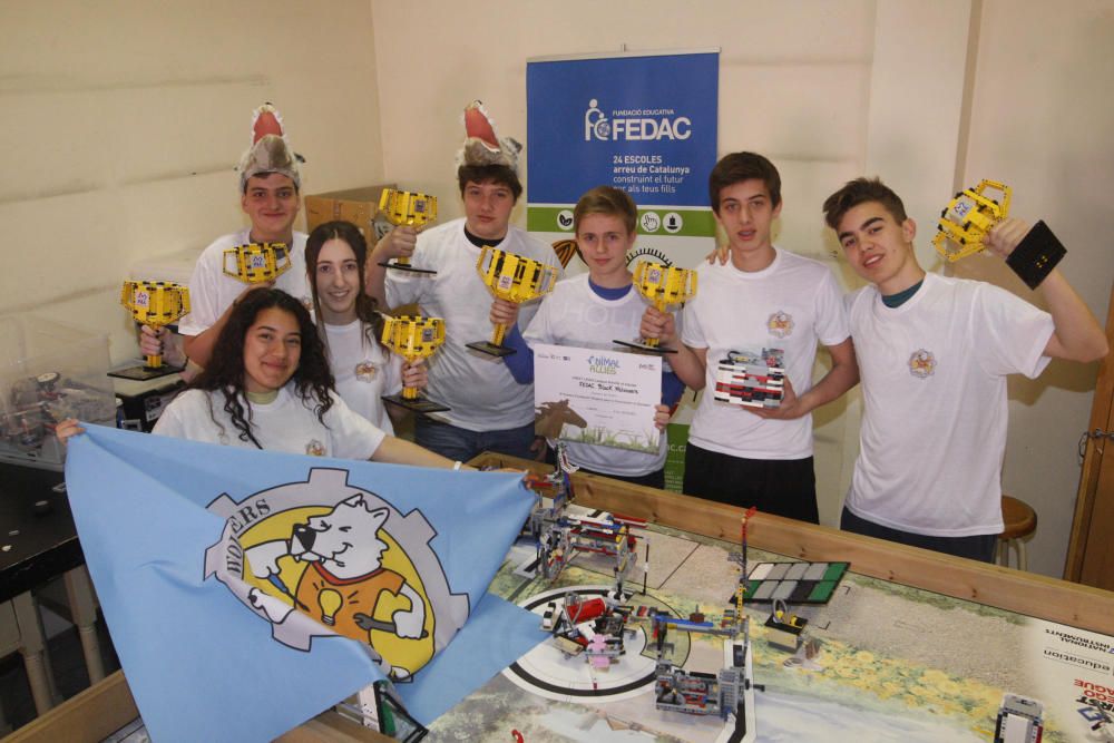 Un equip gironí participa a la final mundial de la First Lego League