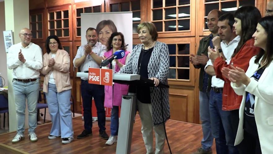 Mariví Monteserín agradece el apoyo para continuar como alcaldesa en Avilés: "No os voy a defraudar"