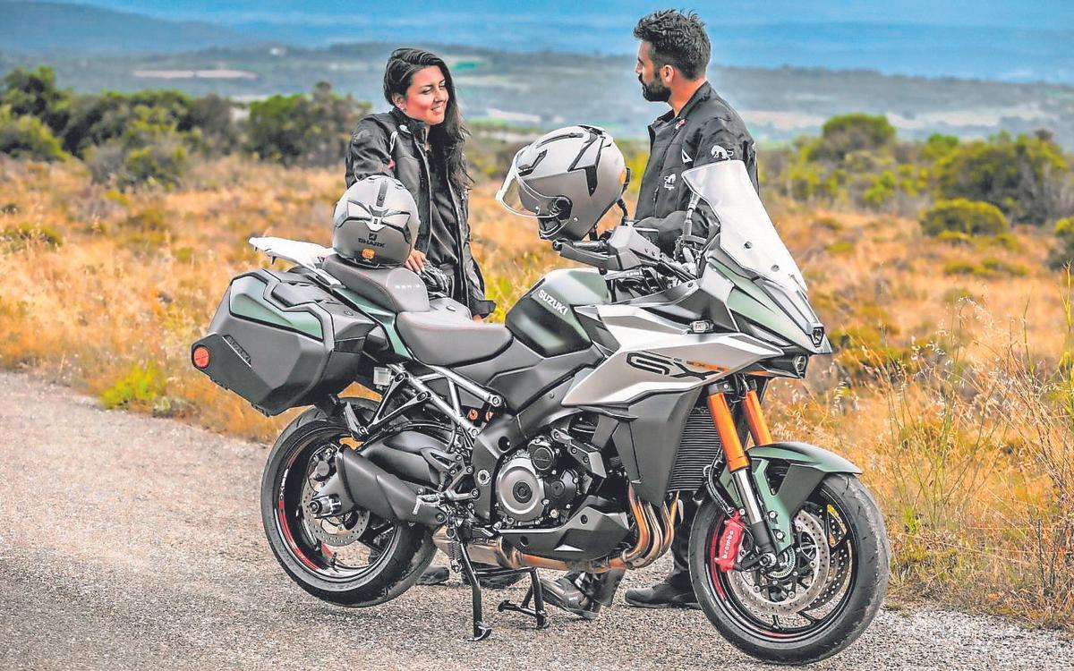 Modelo deportivo de una moto de Suzuki
