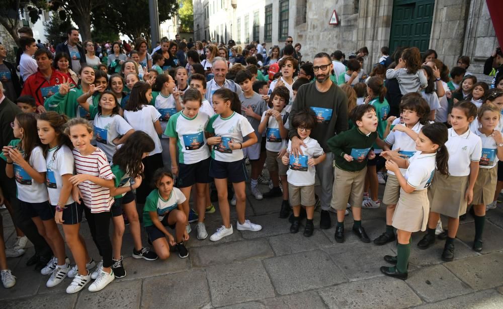 Carrera solidaria en el colegio Santo Domingo.