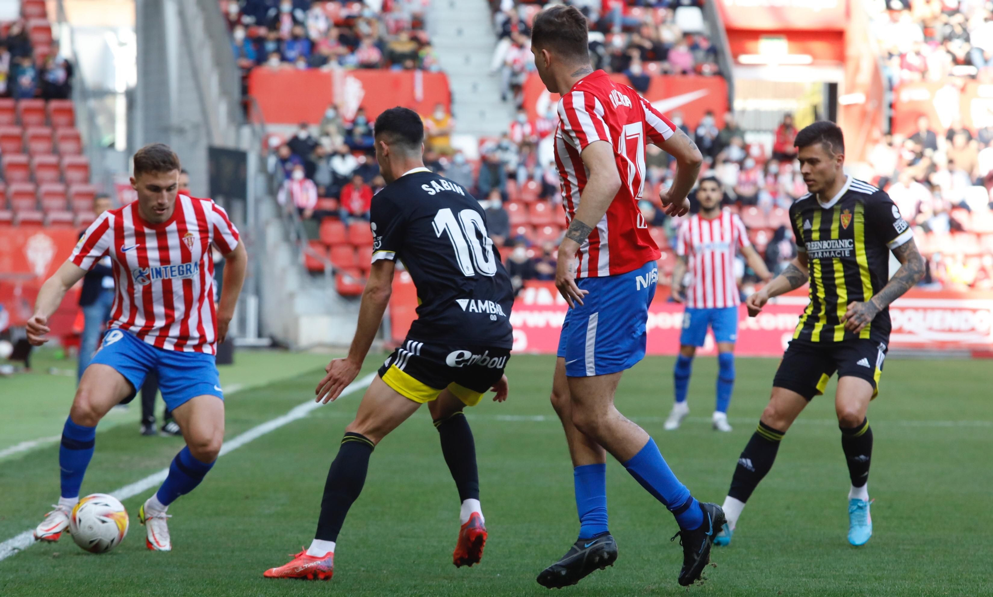 Sporting - Zaragoza, en imágenes