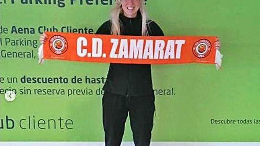 Tess Magden, nuevo fichaje naranja, llegó ayer a Zamora.