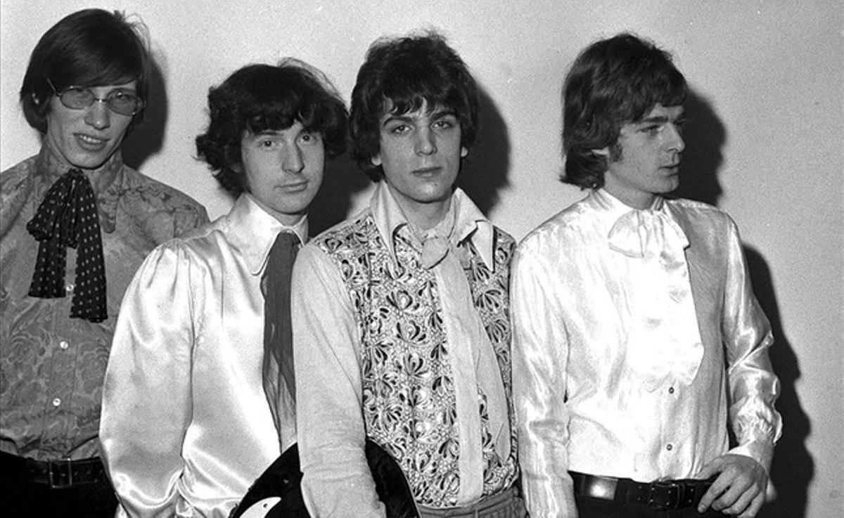 D’esquerra a dreta, Roger Waters, Nick Mason, Syd Barrett i Rick Wright, en una imatge captada el 1967.