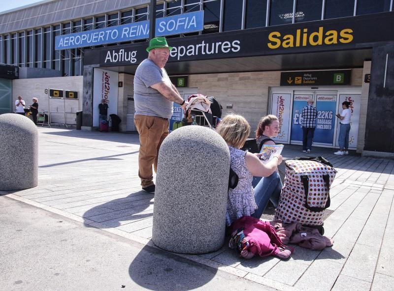 Situación en el aeropuerto de Tenerife Sur.