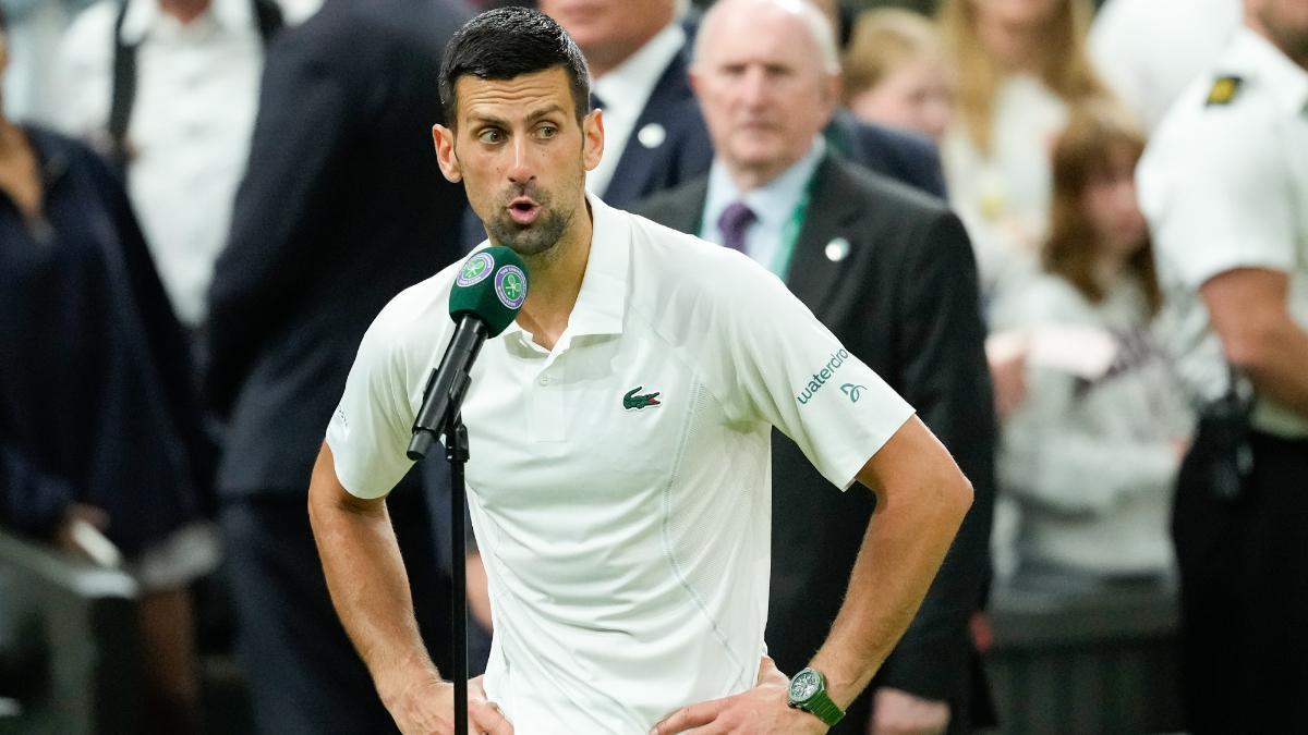 Novak Djokovic, muy descontento con la actitud del público en Wimbledon