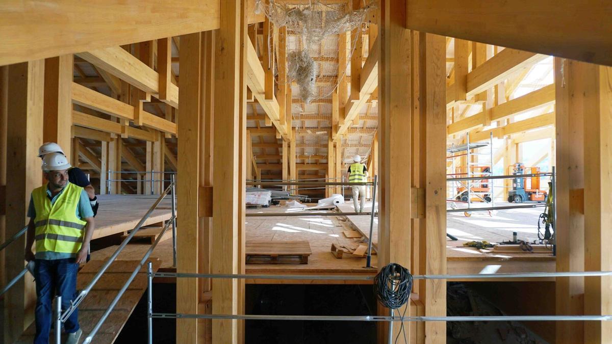 Así van las obras del nuevo tejado de la Catedral de Málaga