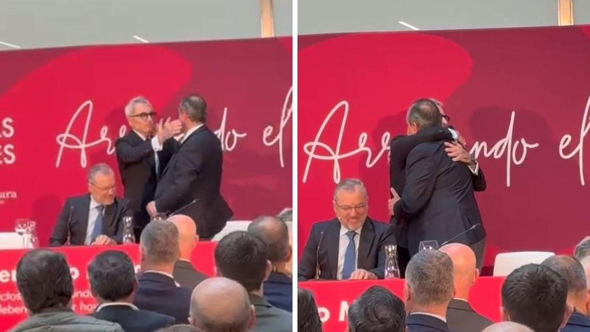 Jesús Navarro defiende a Carlos Baño en un acto de la Cámara de Comercio de Alicante