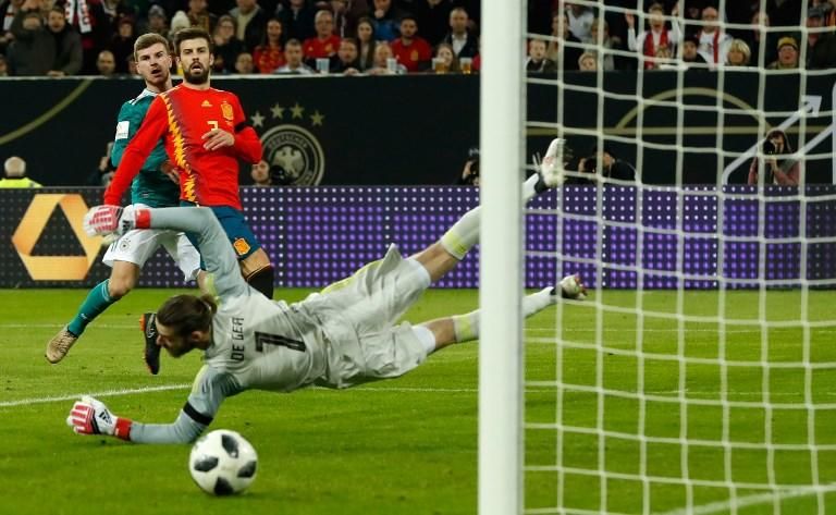 El partido Alemania - España, en imágenes