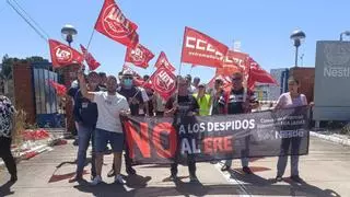 La plantilla de Nestlé en Miajadas se moviliza en contra del ERE
