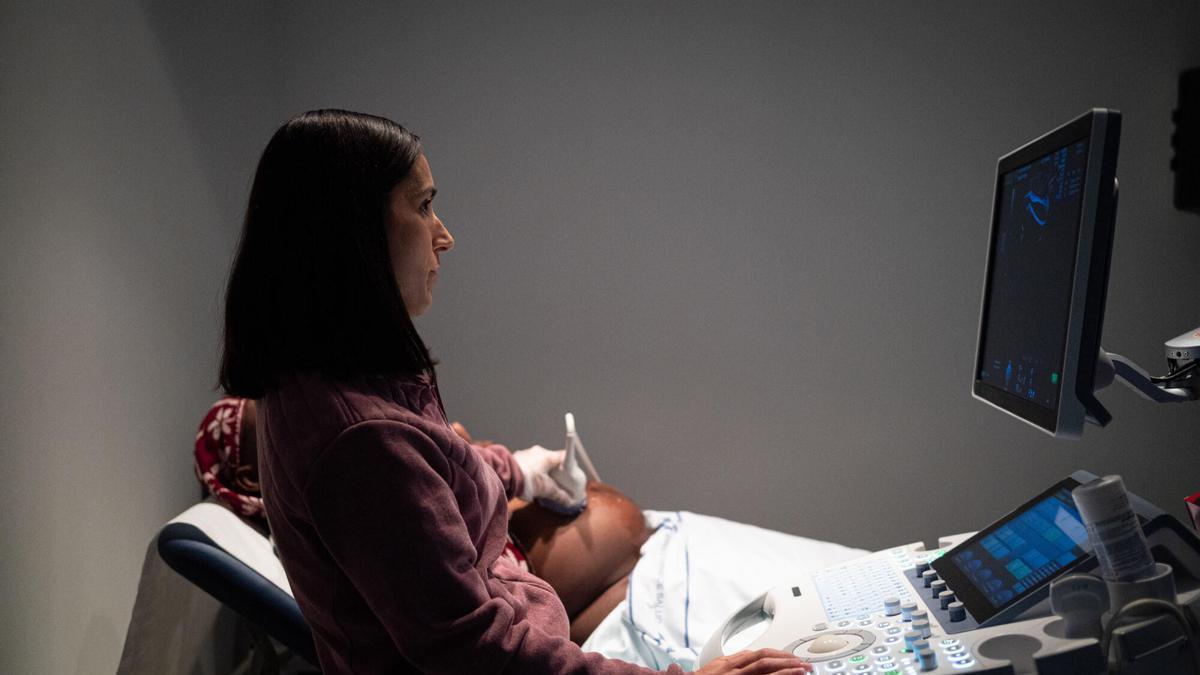 La unidad de ecografías de embarazo del Hospital Universitario de Canarias (HUC).