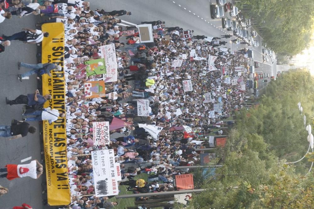 Manifestación contra el muro de Murcia en Madrid