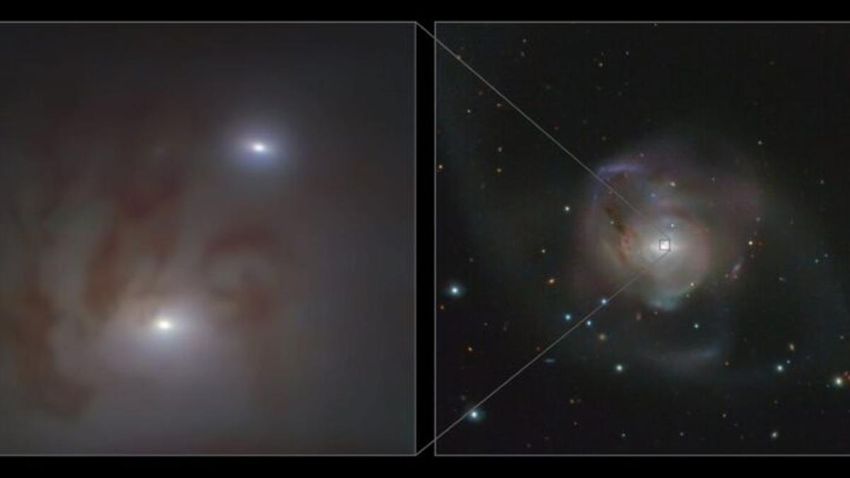 Descubren dos agujeros negros supermasivos relativamente cerca de la Tierra