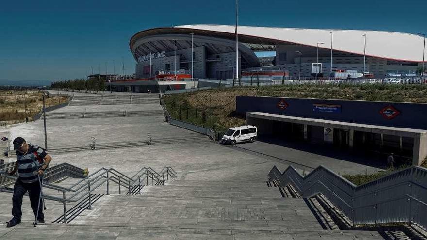 El actual estadio Wanda Metropolitano, propiedad del Atlético de Madrid. // Emilio Naranjo
