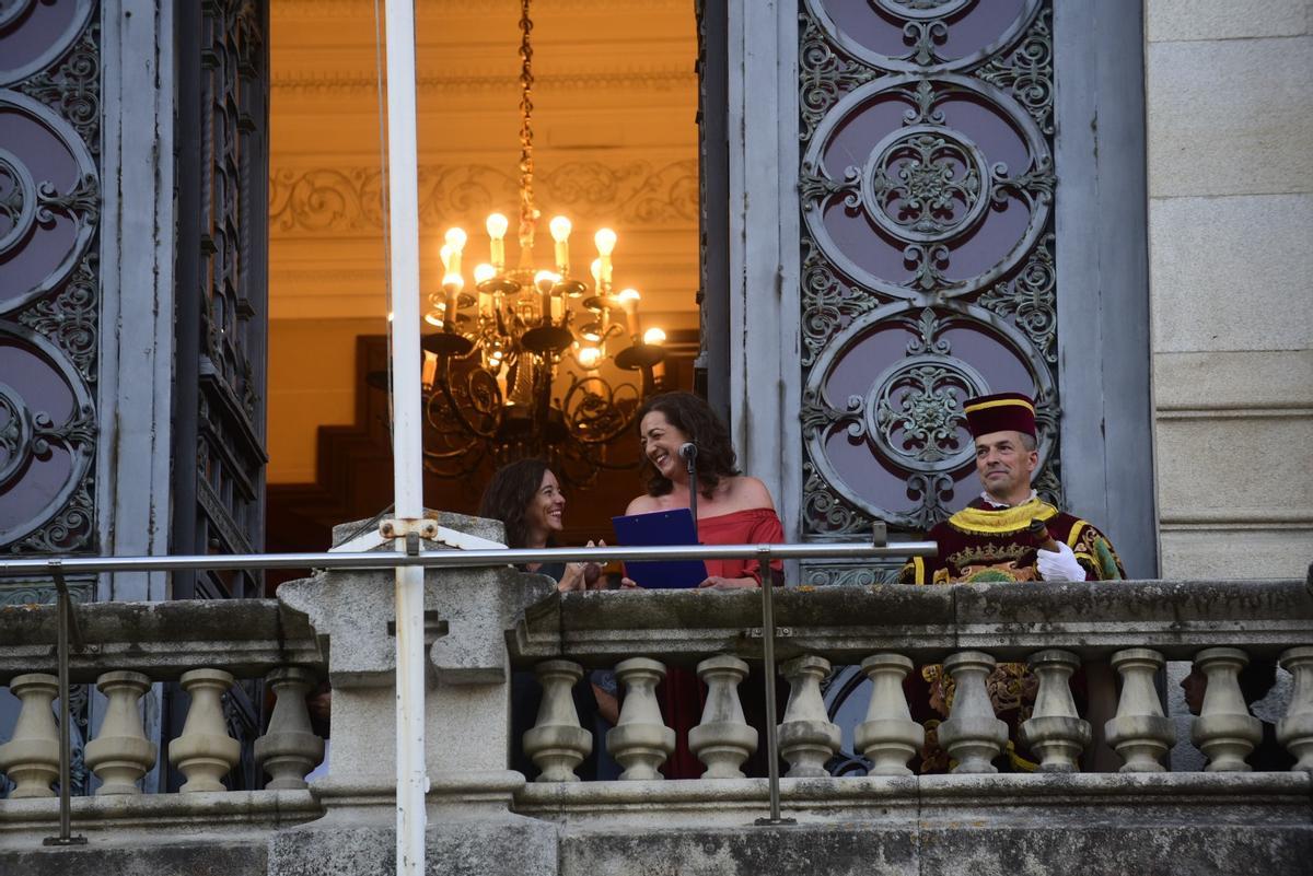 Pregón de la actriz Lucía Veiga que abre la fiestas de María Pita en A Coruña
