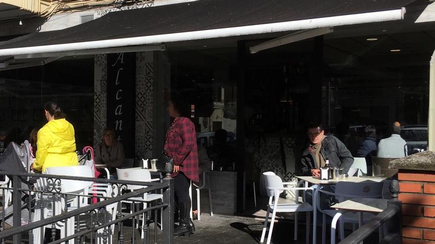 La cafetería que ha sufrido el robo, esta mañana.