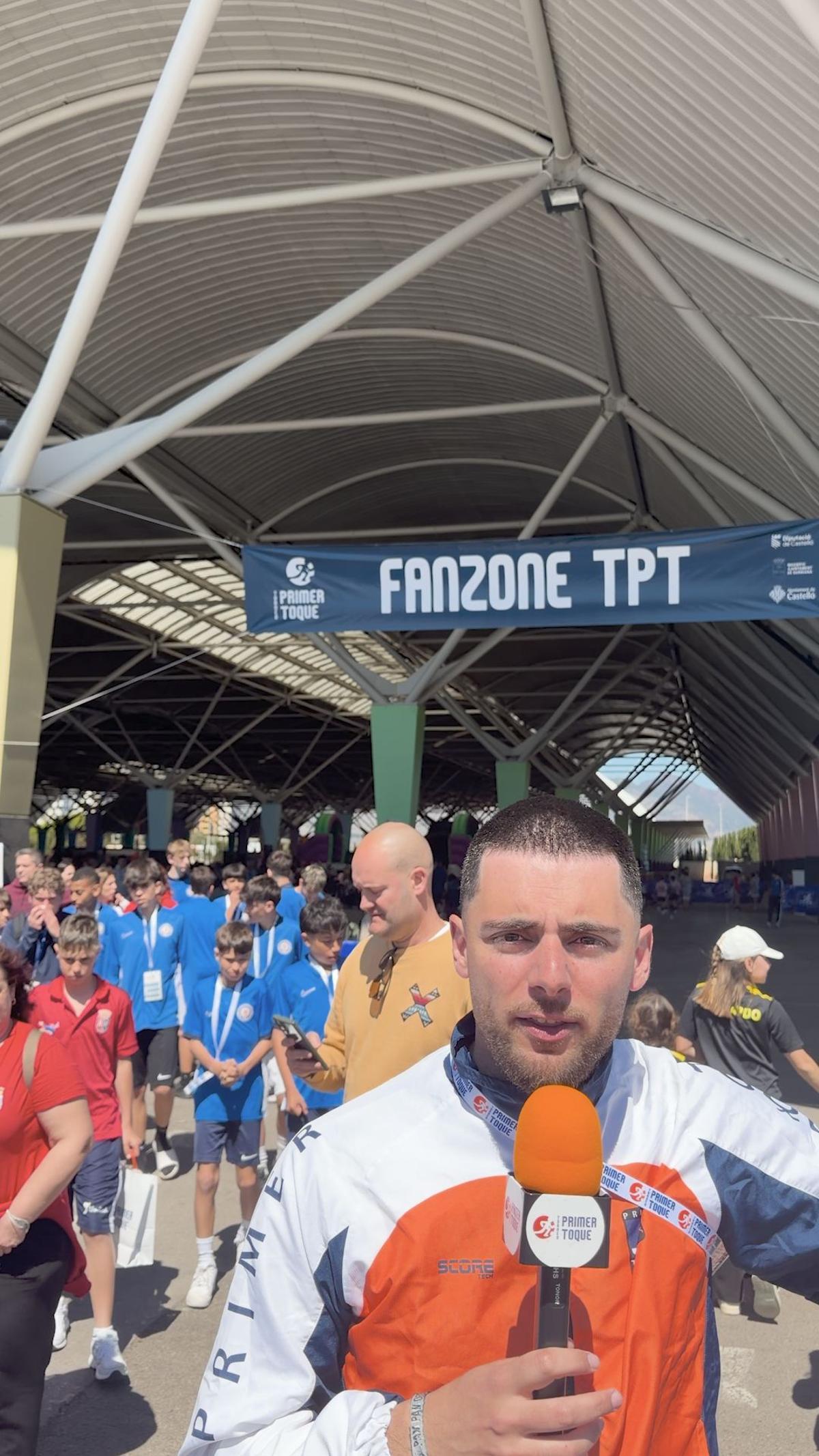 Rafa Escrig, en la Fan Zone.