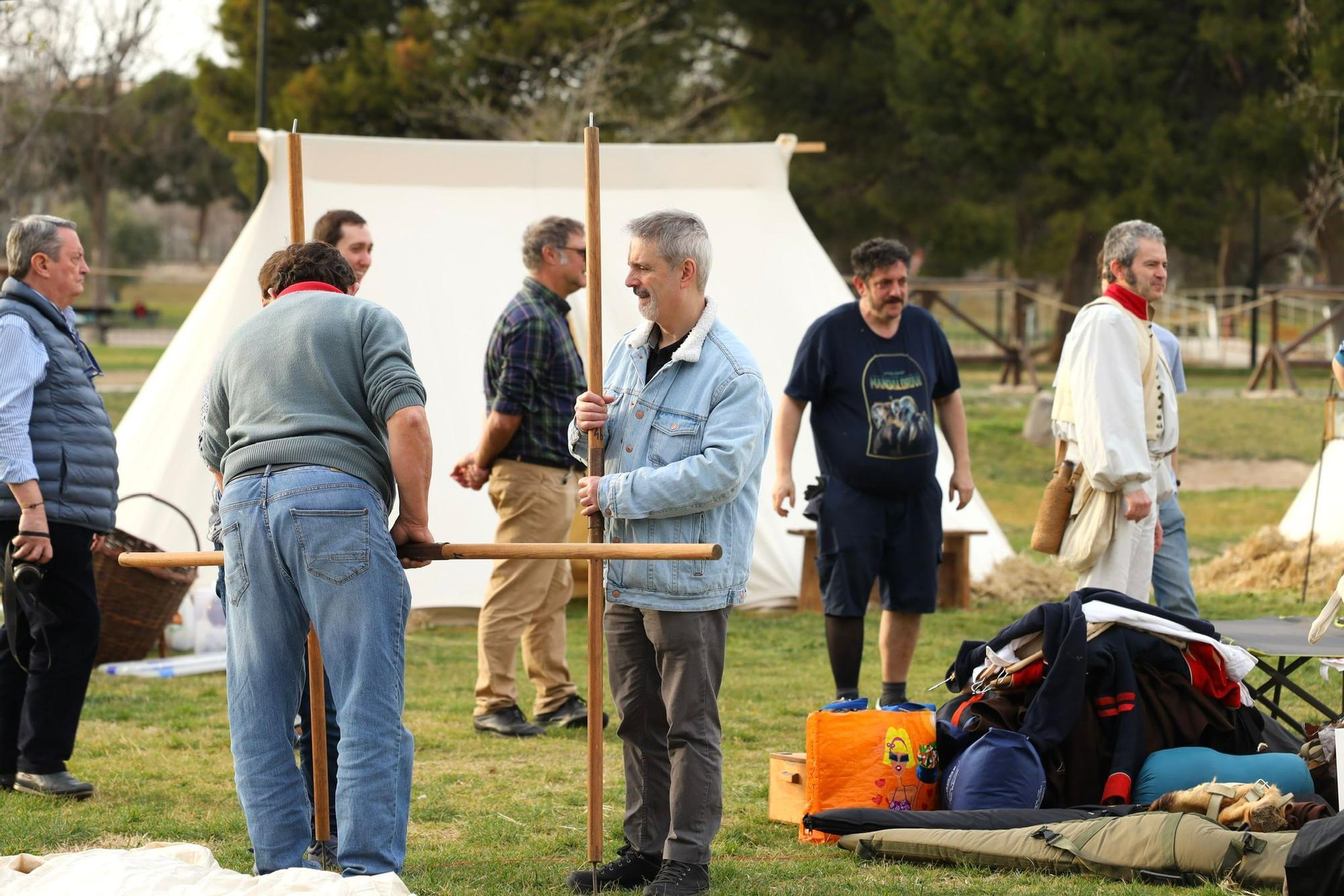 En imágenes | Comienzan los preparativos de la recreación de los Sitios de Zaragoza