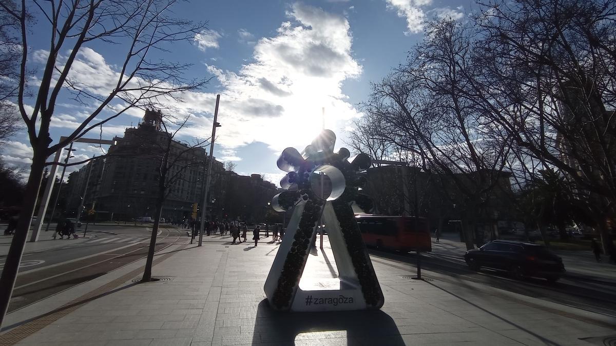 La plaza de Aragón de Zaragoza, la tarde de este lunes