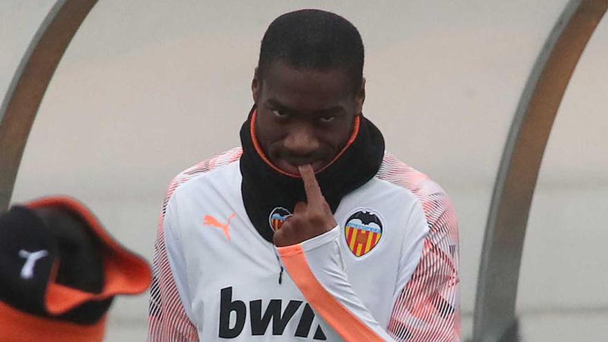 Kondogbia, en un entrenamiento.