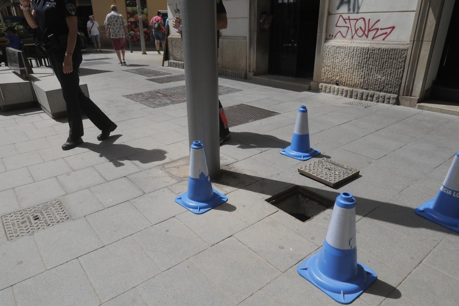 Derrumbe de un edificio en la calle Blanquerna de Palma