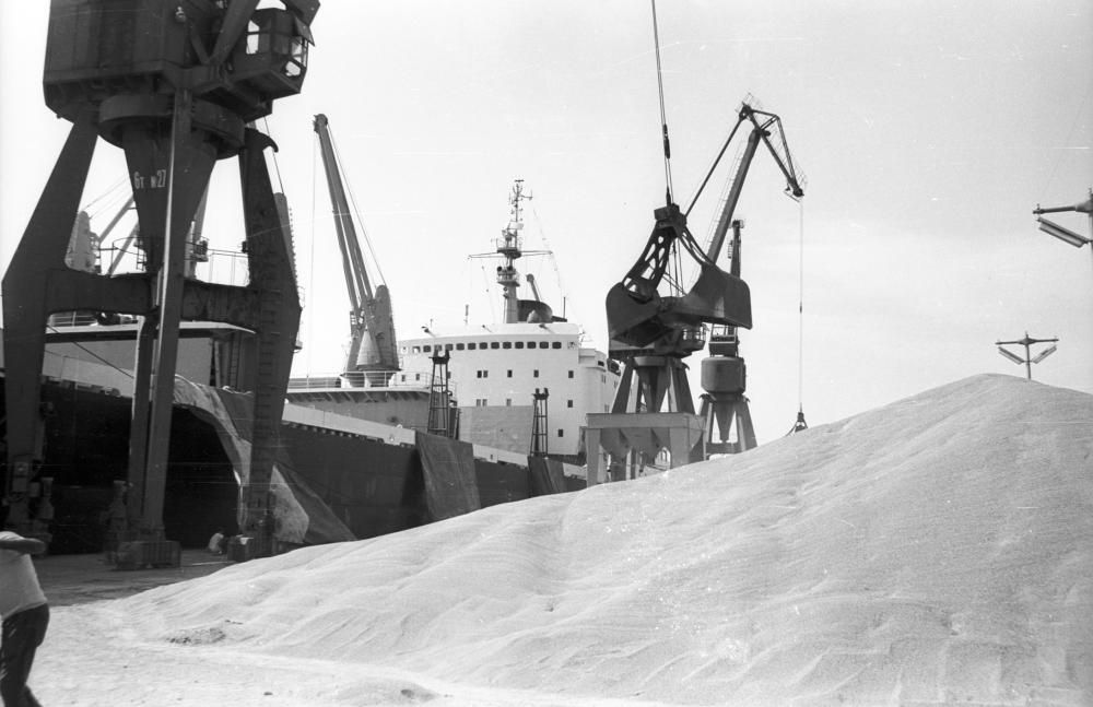 Los muelles, ahora en el centro de la polémica, ya trabajaban hace décadas con los materiales que rechazan los vecinos del entorno portuario