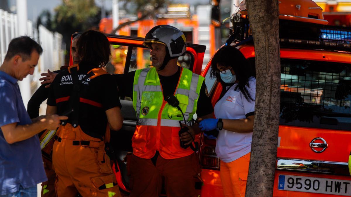 Bomberos del Consorci, durante el pasado fin de semana