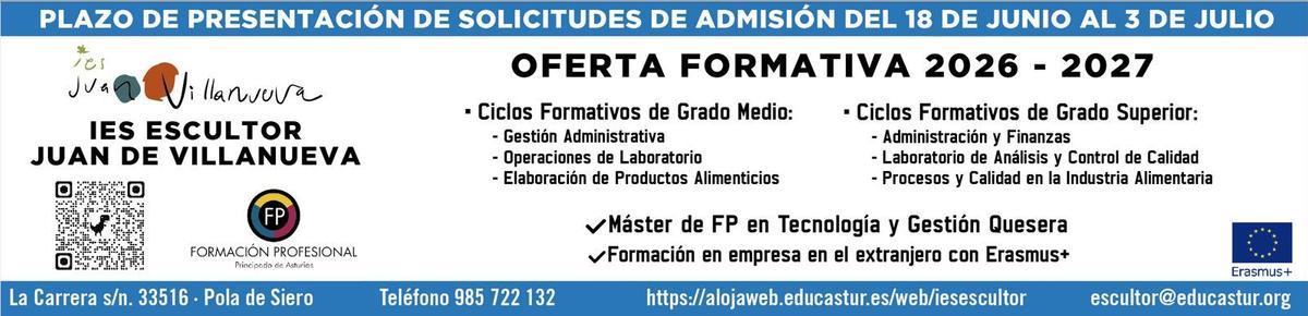 Oferta formativa 2026-2027