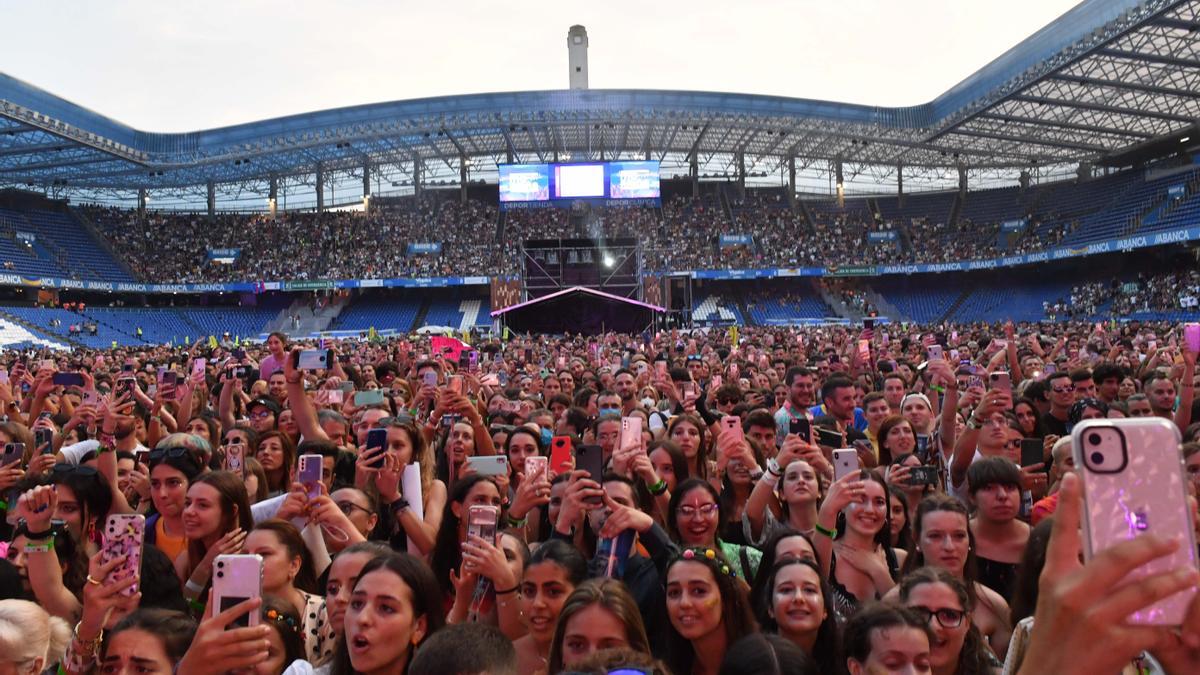 Público en el Morriña Fest celebrado en el estadio de Riazor en 2022.
