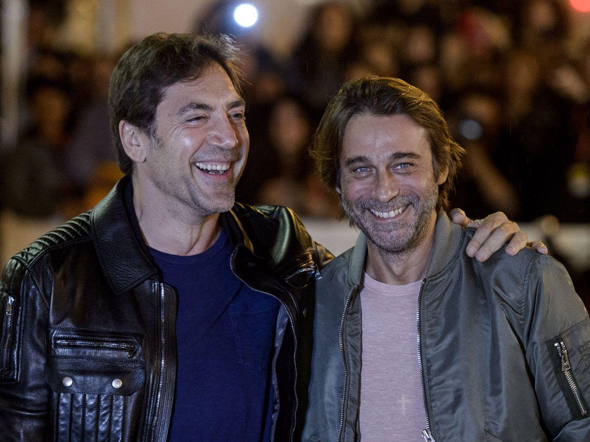 Javier Bardem y Jordi Molla en el Festival de San Sebastián