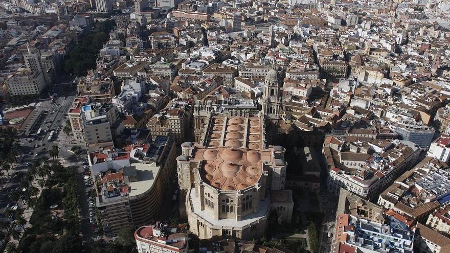 Vista del Centro Histórico de Málaga.