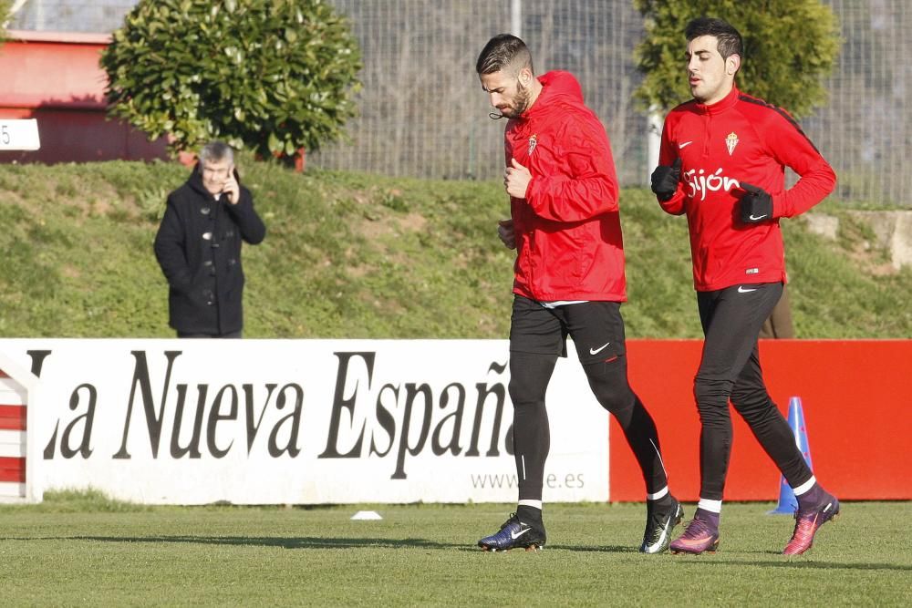 Entrenamiento del Sporting de Gijón