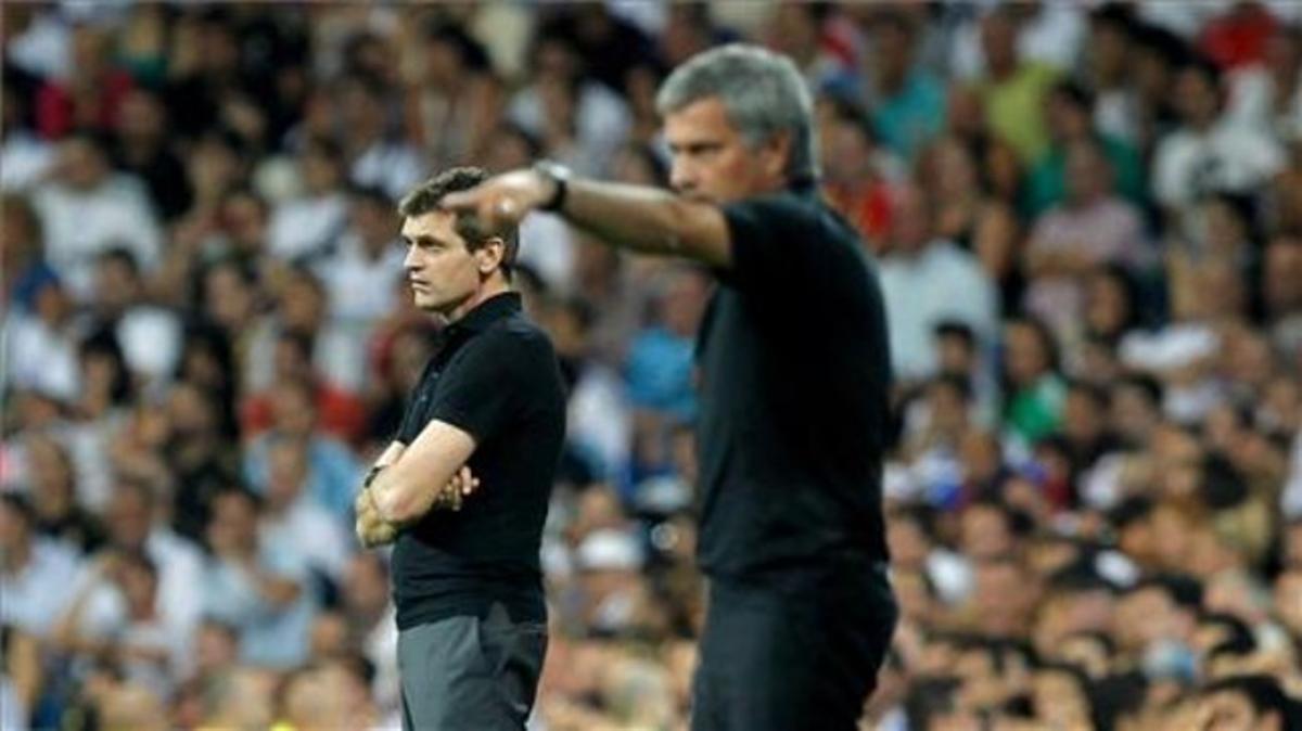 Mourinho i Vilanova en un clàssic Reial Madrid - FC Barcelona.