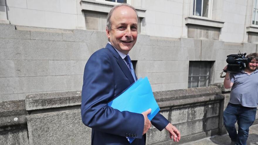 El líder del Fine Gael,  Micheal Martin