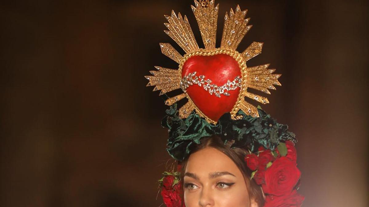 Look de Dolce&amp;Gabbana que pudo verse en el desfile en Palermo