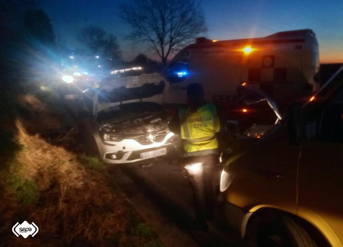 Accidente de tráfico en Tineo.