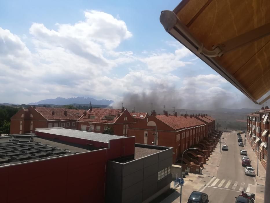 Incendi a la nau del Forn de Cabrianes, a Sant Fruitós