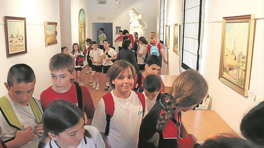 800 niños visitan la obra de rodrigo prieto y la estatua de santa rafaela maría