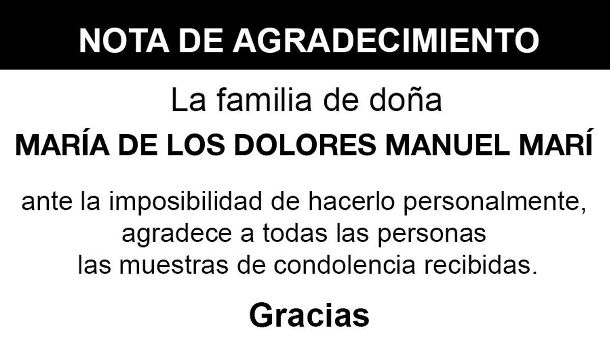 Nota María de los Dolores Manuel Marí