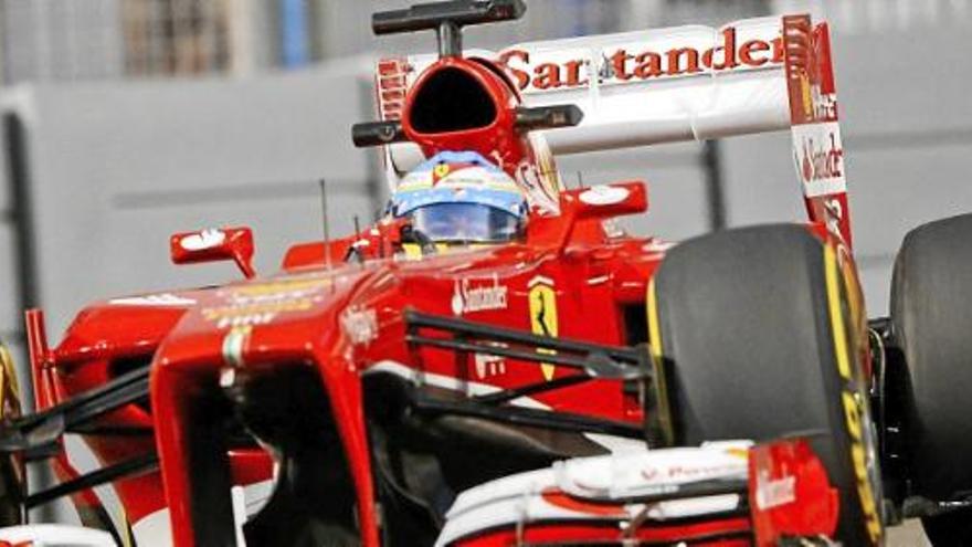 Fernando Alonso en el Gran Premio de Abu Dabi