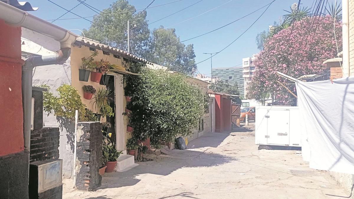 Las últimas casas de El Bulto, en una foto de agosto del año pasado.