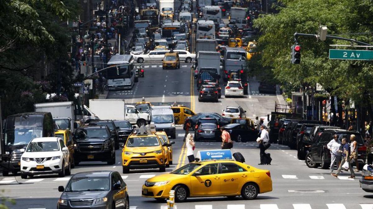 Taxis en las calles de Nueva York (EE.UU.), en una imagen de archivo.