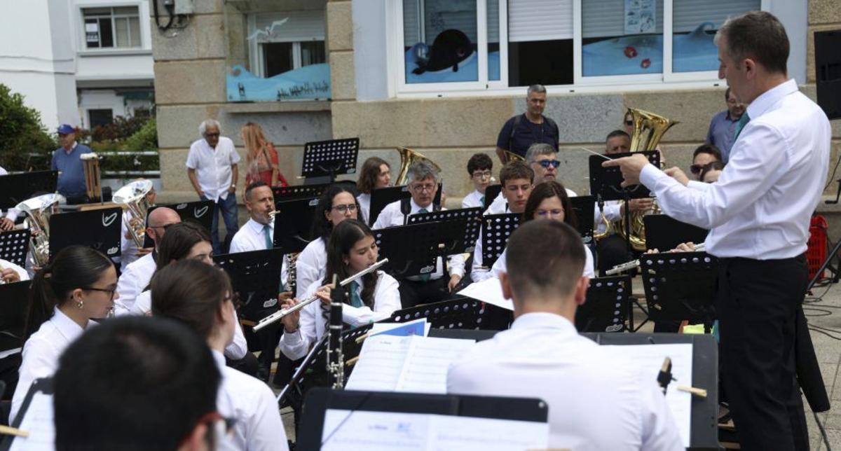 Un concierto de la Banda Municipal de Vilagarcía. | NOÉ PARGA