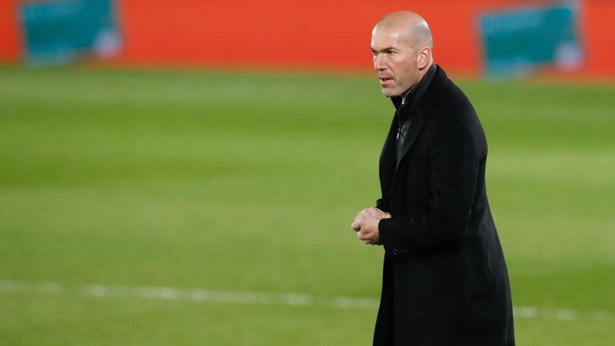 Zinedine Zidane, en un partido de Liga