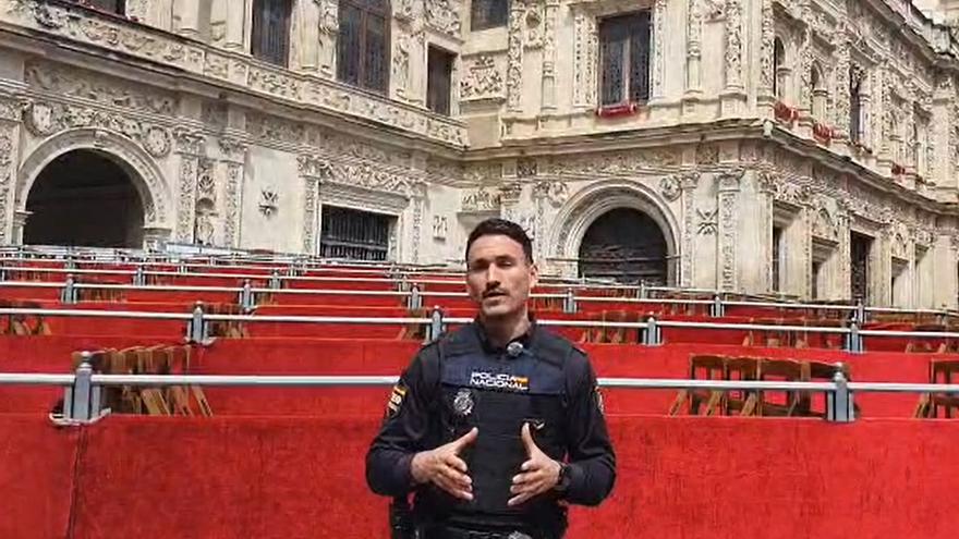 Vídeo | Recomendaciones de la Policía Nacional para una Semana Santa segura en Sevilla