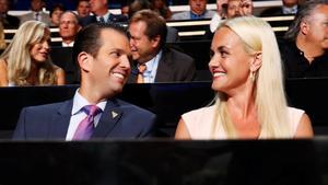 Donald Trump Jr. y su mujer, Vanessa, en una imagen de archivo, en Cleveland (Ohio), en el 2016.